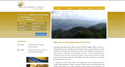 Desktop Screenshot of colombiacrestgold.com